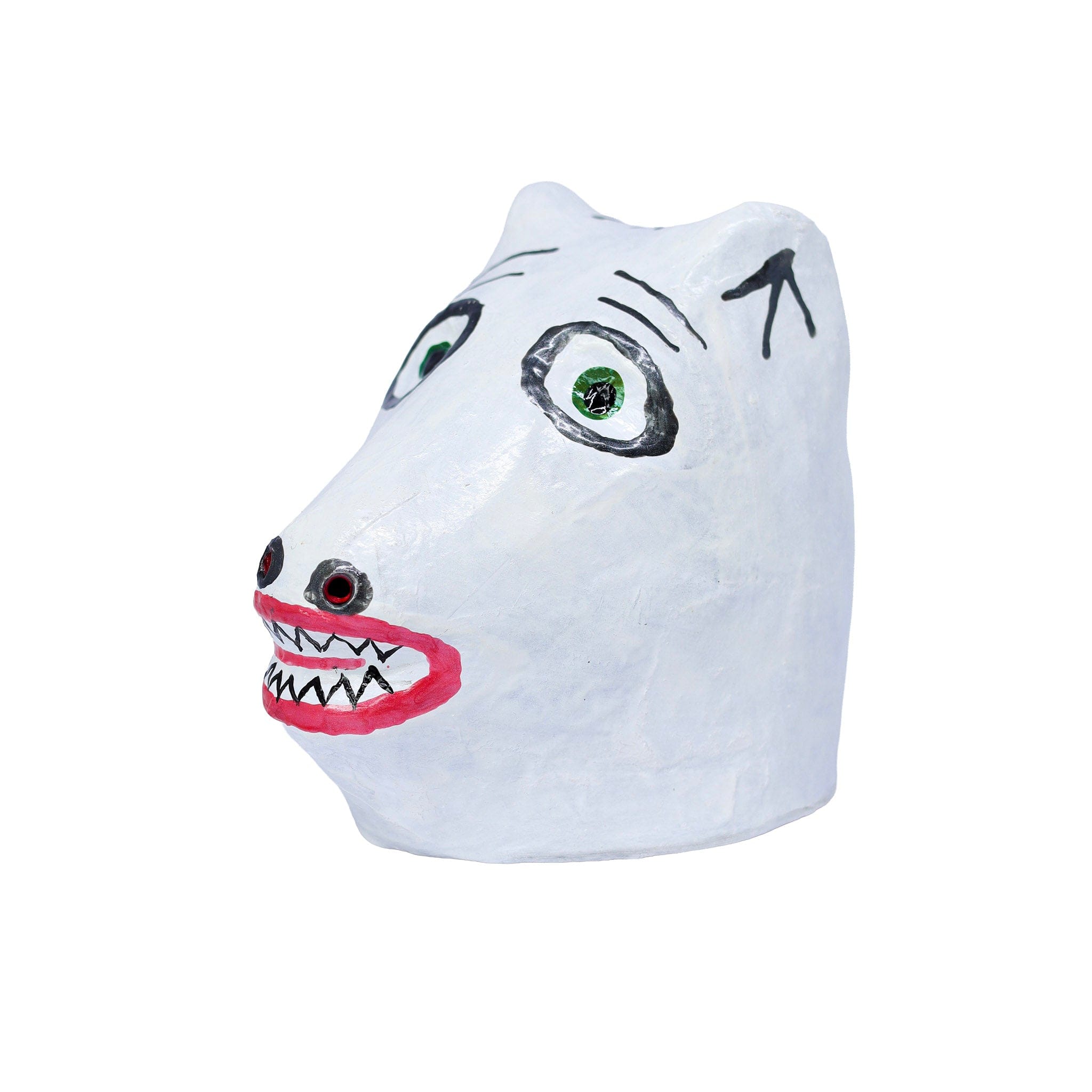 Mini La Ursa Papel Machê Branca 03