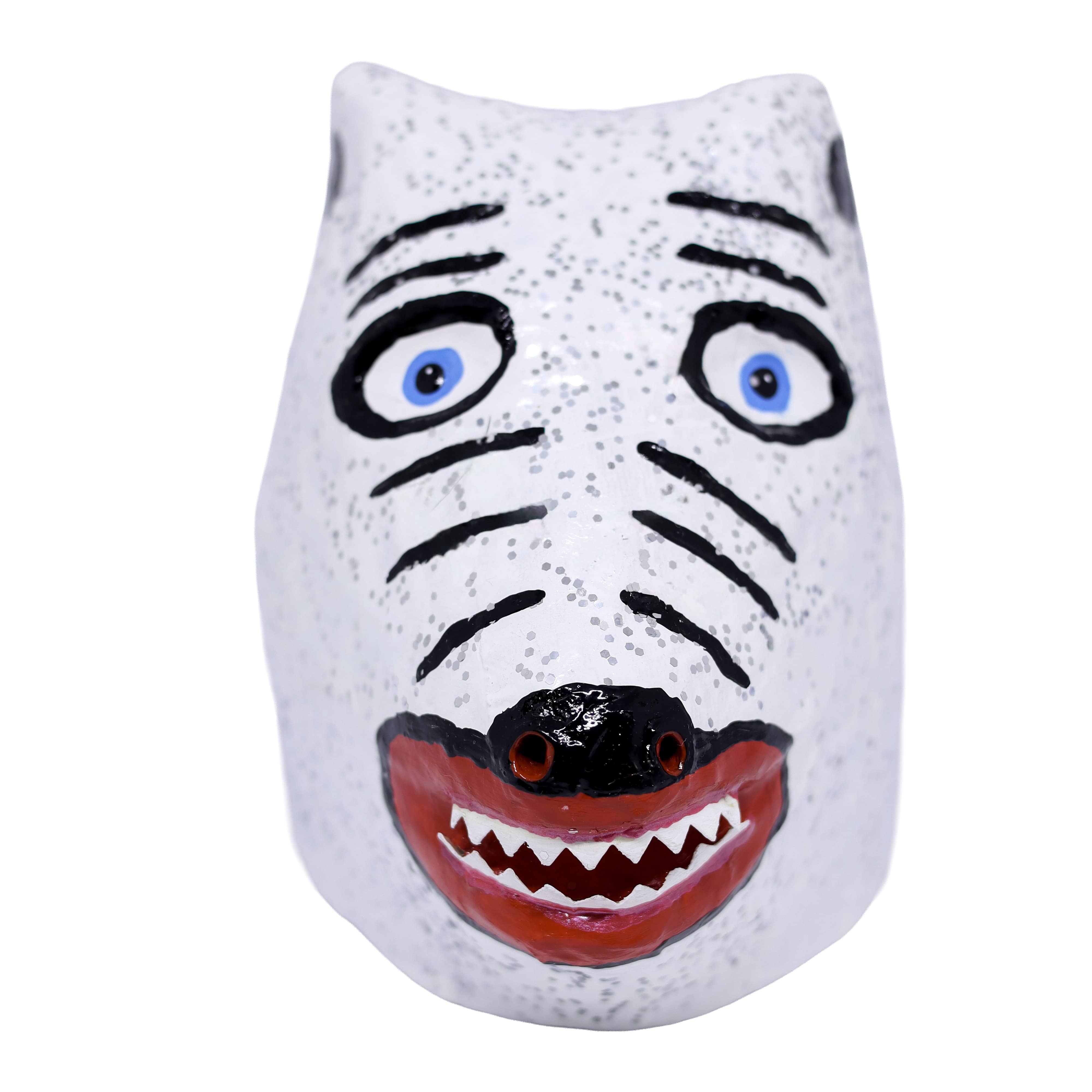 Mini La Ursa Papel Machê Branca 04