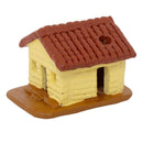 Miniatura Casinha em Barro Amarela