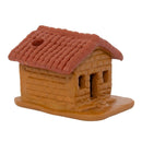 Miniatura Casinha em Barro Marrom