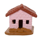 Miniatura Casinha em Barro Rosa