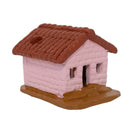 Miniatura Casinha em Barro Rosa