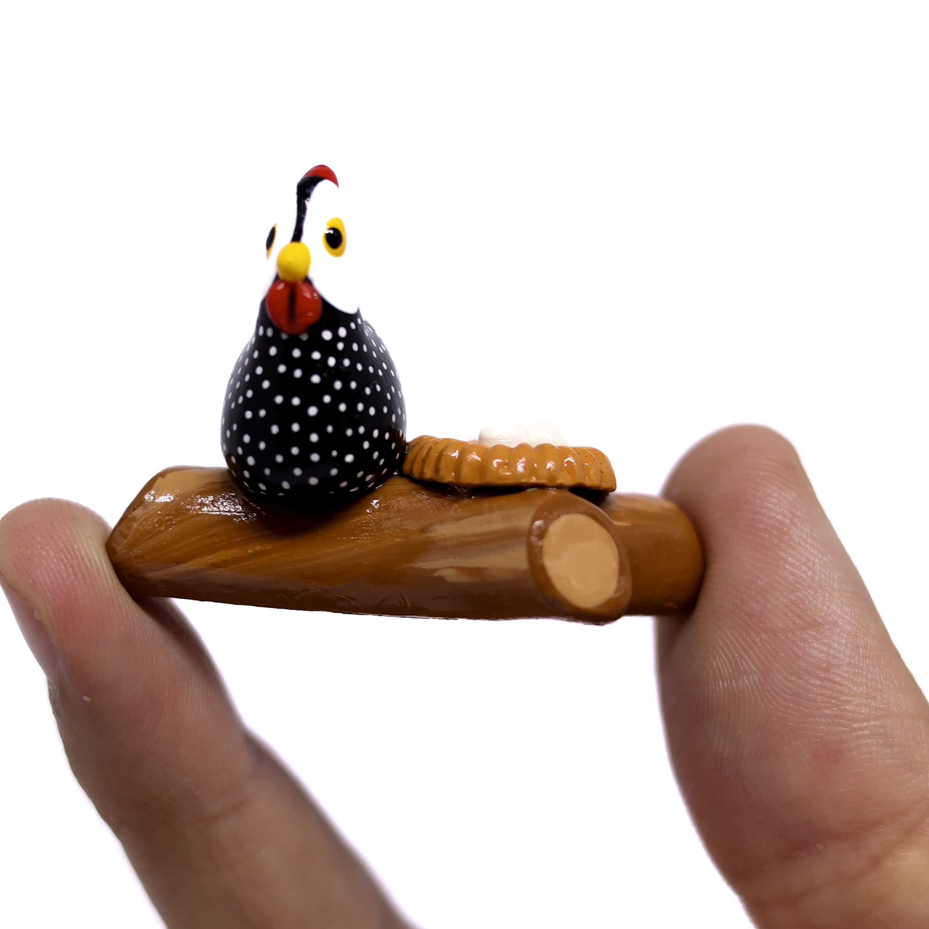 Miniatura Galina da Angola em Cerâmica 02