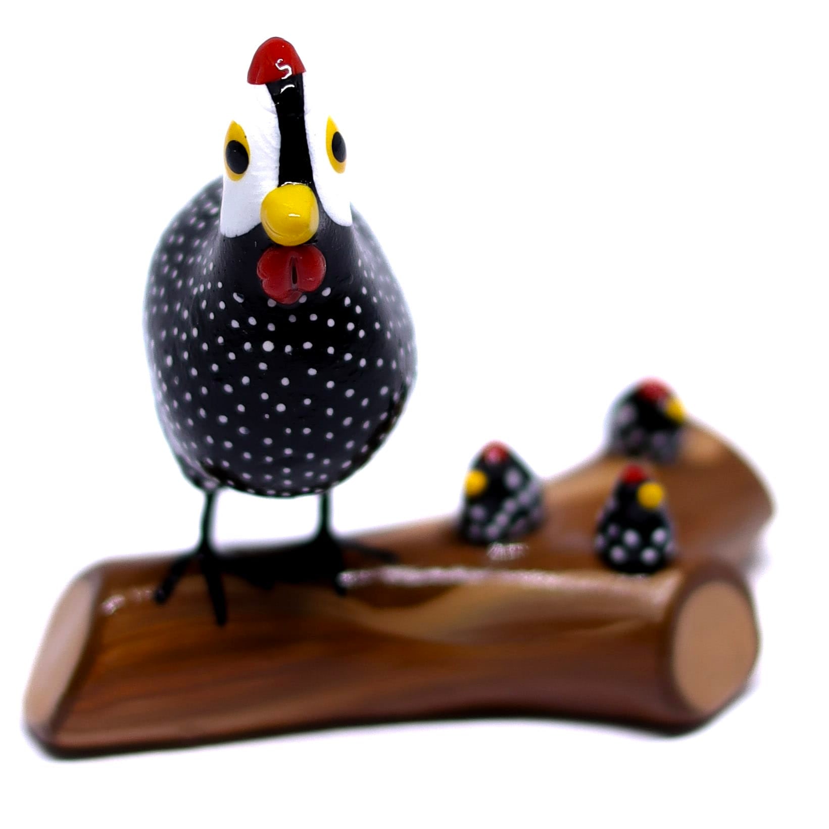 Miniatura Galinha da Angola em Cerâmica 01