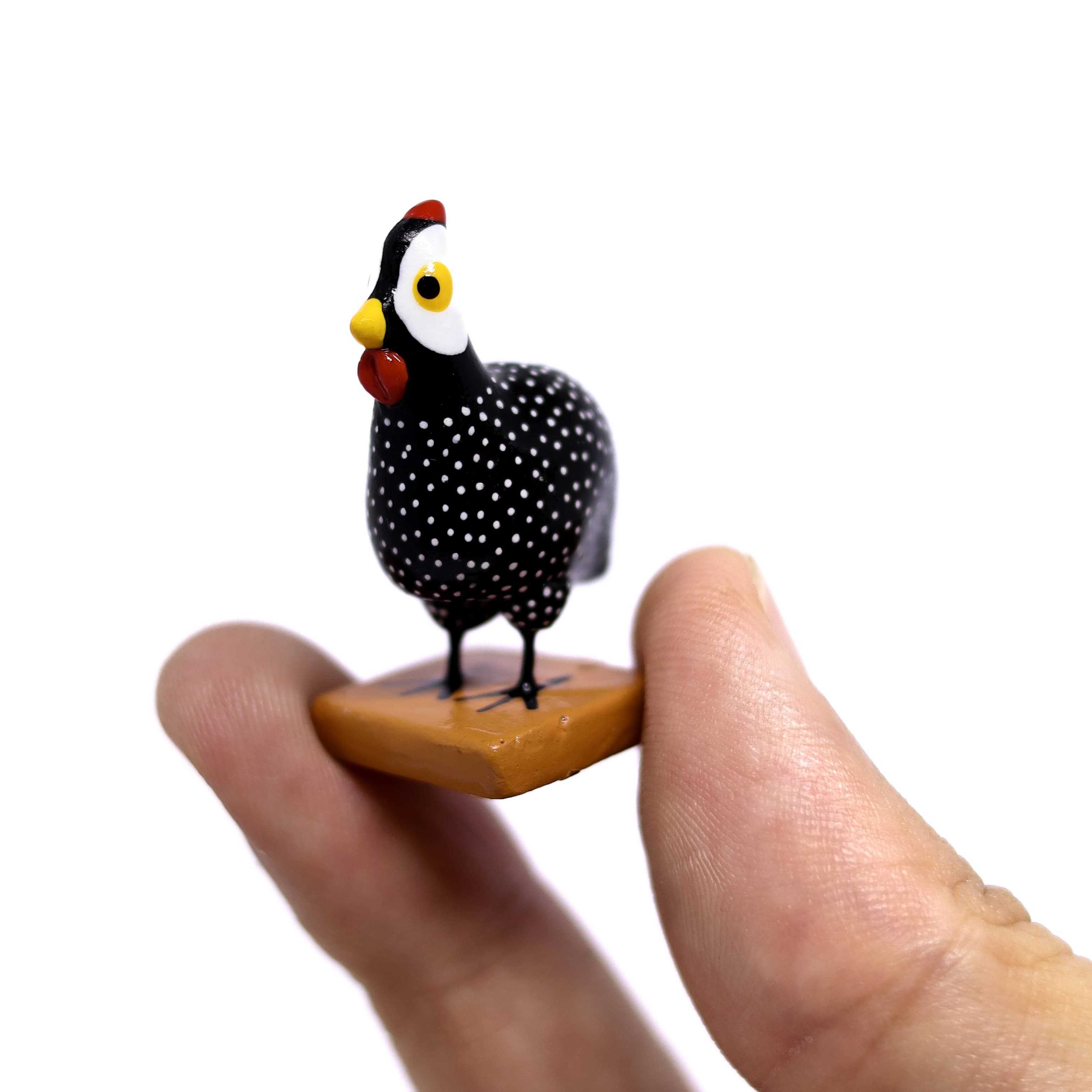 Miniatura Galinha da Angola em Cerâmica 03