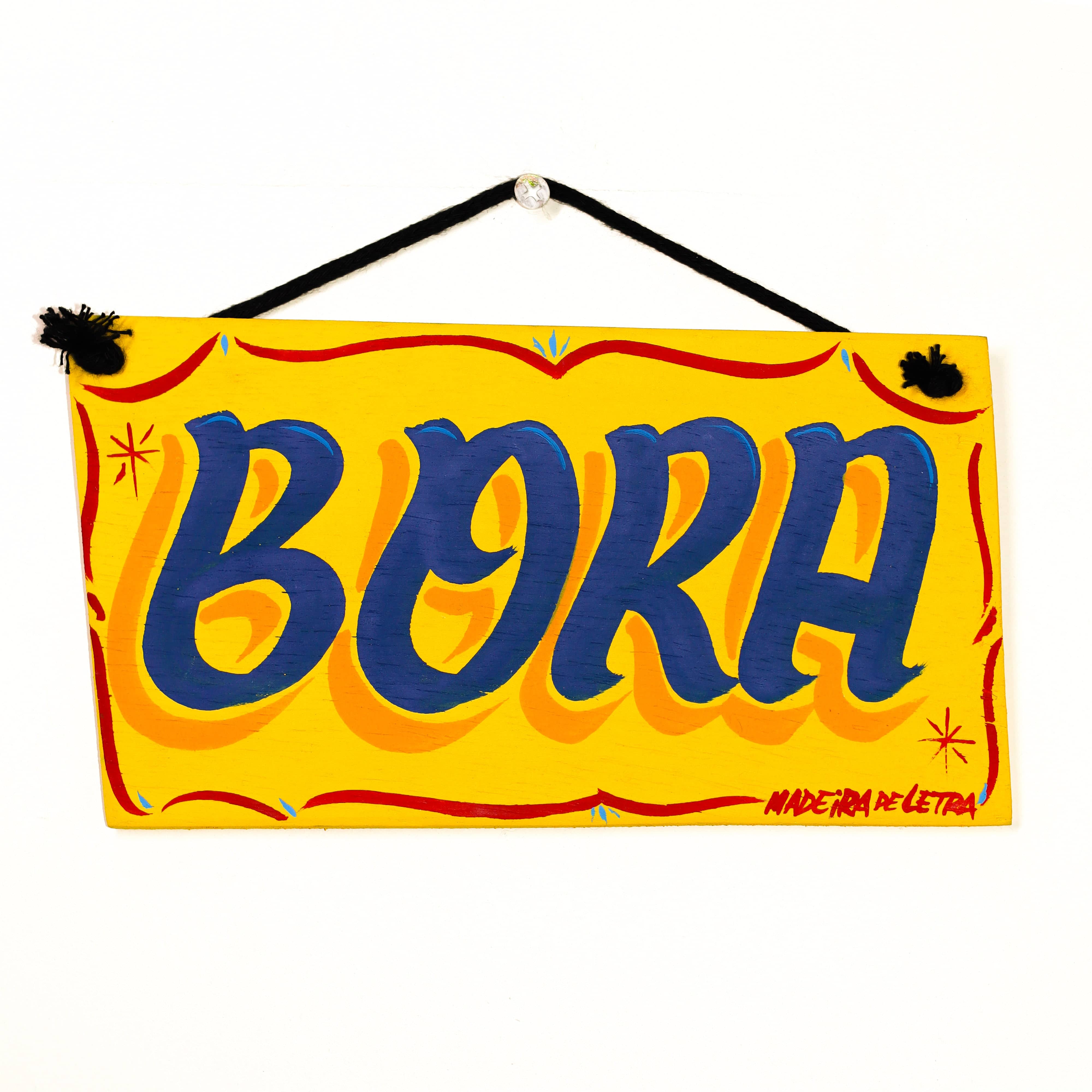 Placa Bora em Madeira 20X11