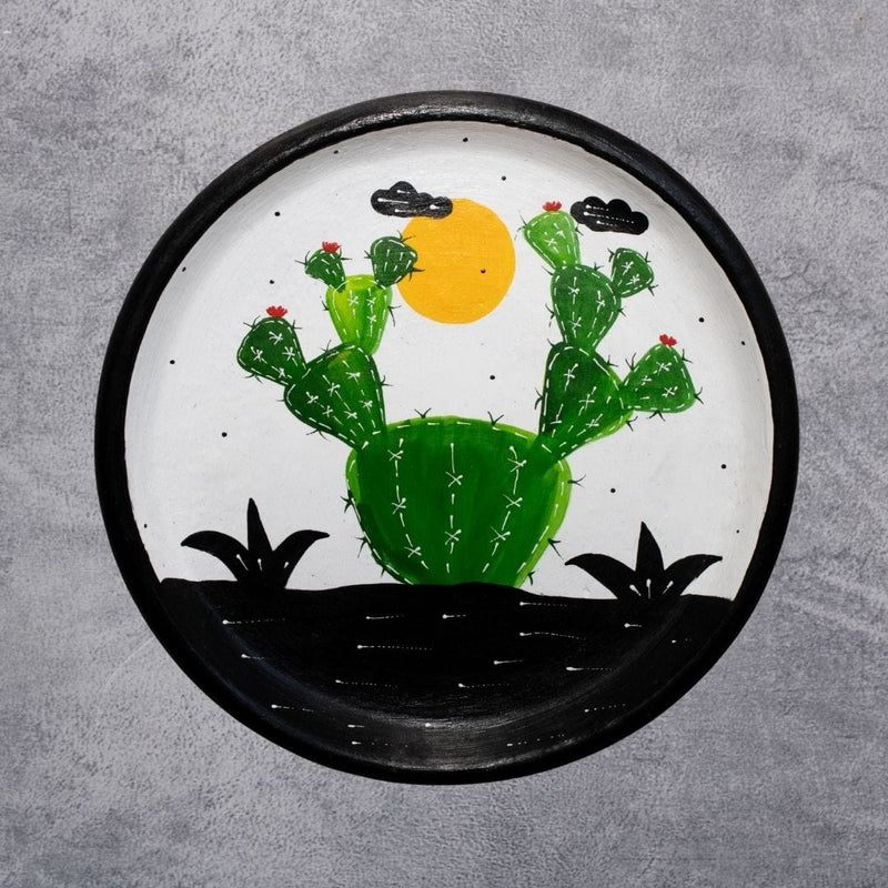 Prato de Cerâmica Cacto 20 cm