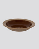 Prato Fundo Marrom em Cerâmica