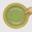 Prato Fundo Verde em Cerâmica
