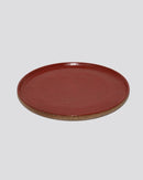 Prato Raso em Cerâmica Vermelho G