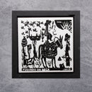 Quadrinho Fugindo da Seca 14 X 14 cm