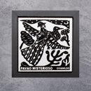 Quadrinho Pavão Misterioso  14 X 14 cm