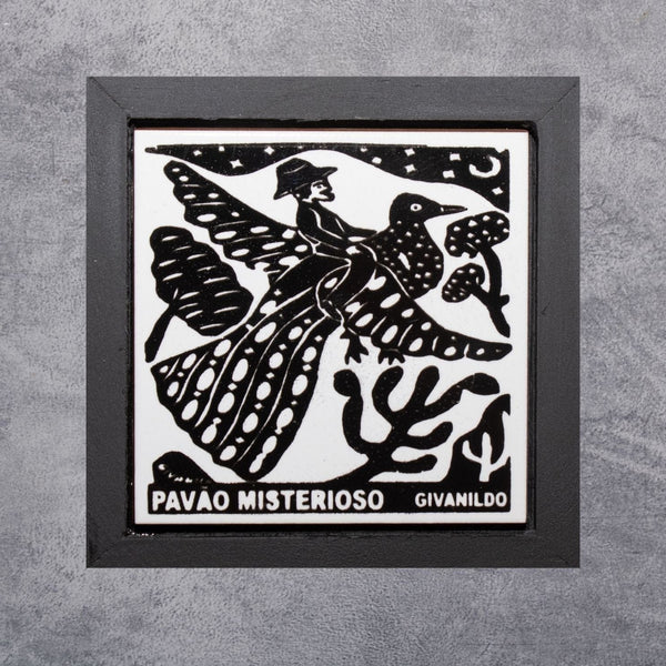 Quadrinho Pavão Misterioso  14 X 14 cm