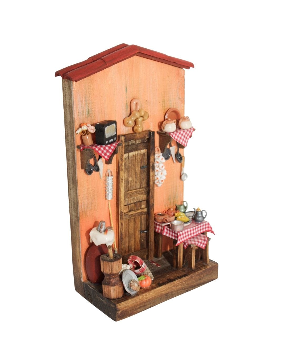 Quadro Cenas do Interior de Madeira