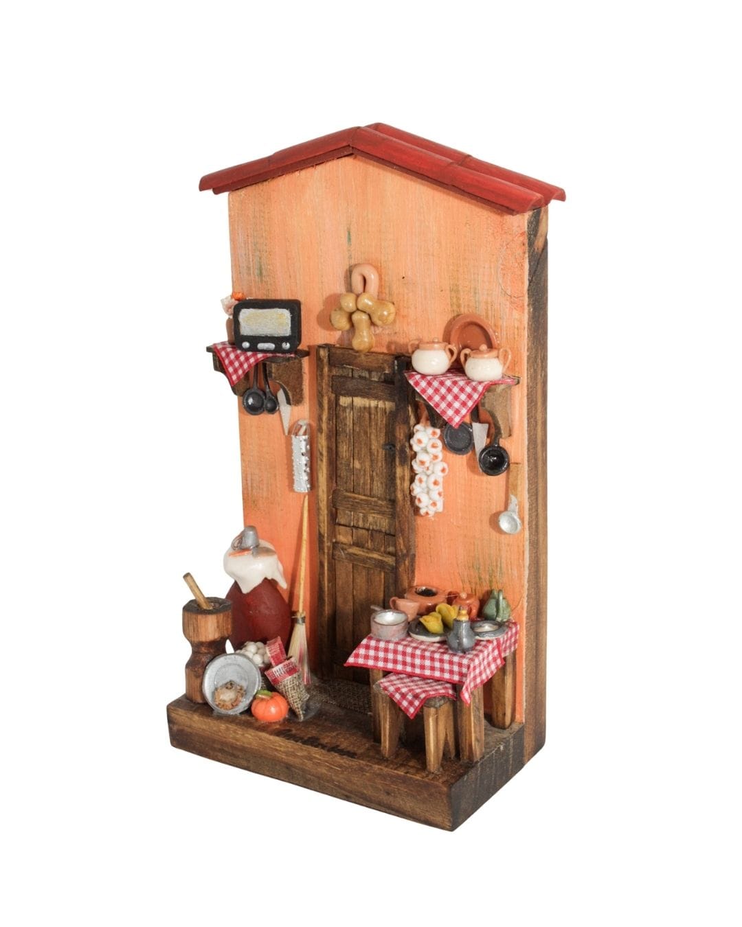 Quadro Cenas do Interior de Madeira