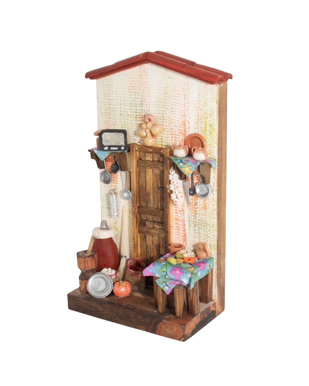 Quadro Cenas do Interior de Madeira