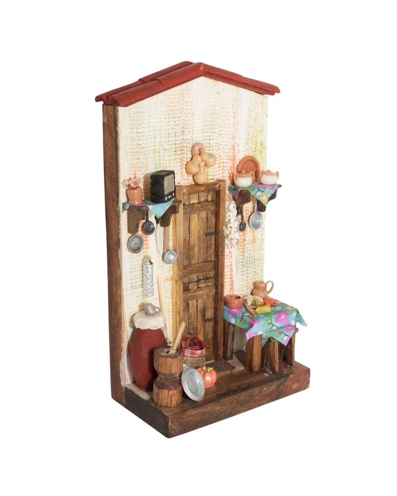 Quadro Cenas do Interior de Madeira