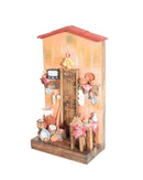 Quadro Cenas do Interior de Madeira