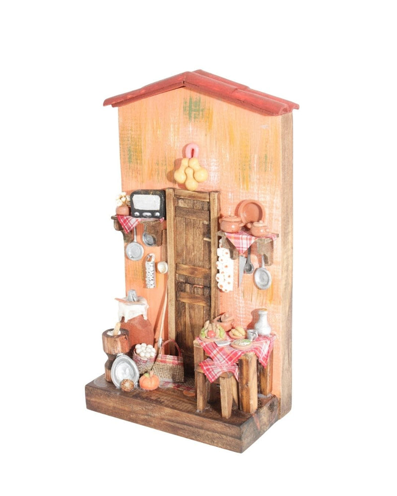 Quadro Cenas do Interior de Madeira