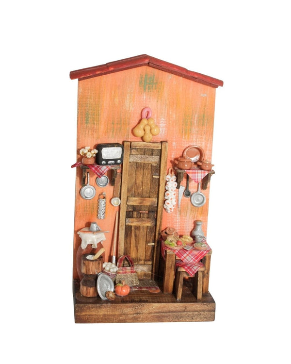 Quadro Cenas do Interior de Madeira