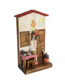 Quadro Cenas do Interior de Madeira