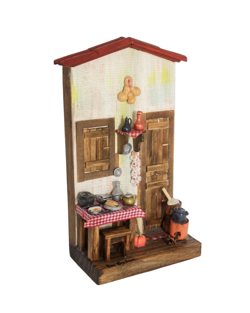 Quadro Cenas do Interior de Madeira