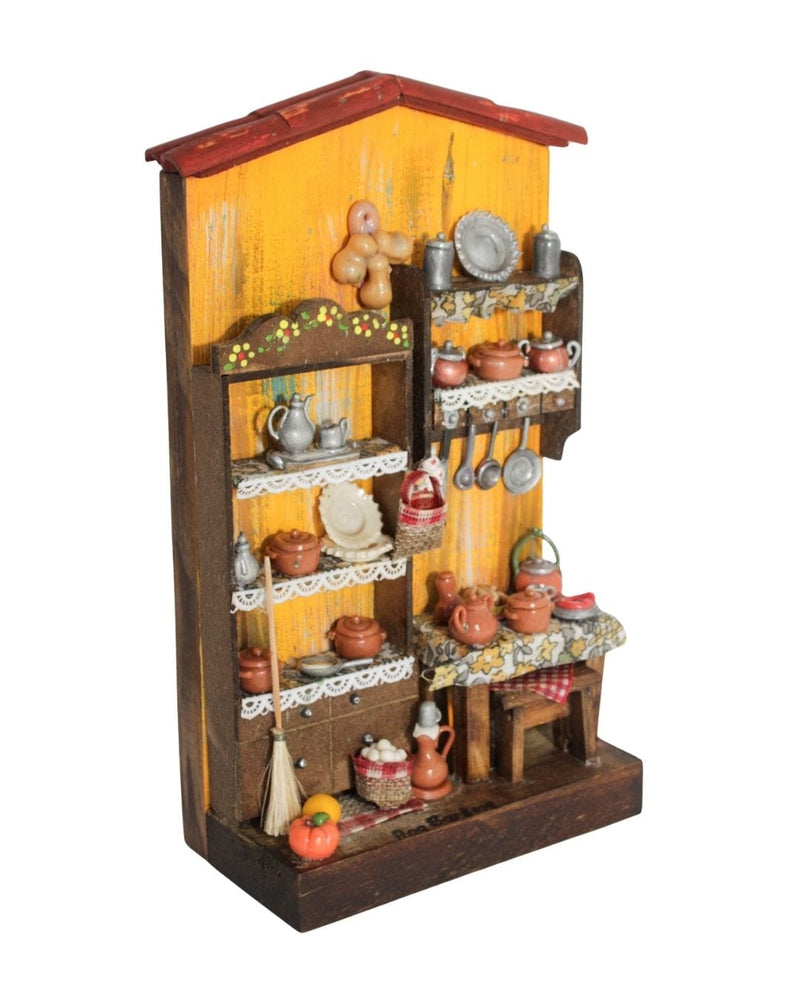 Quadro Cenas do Interior de Madeira