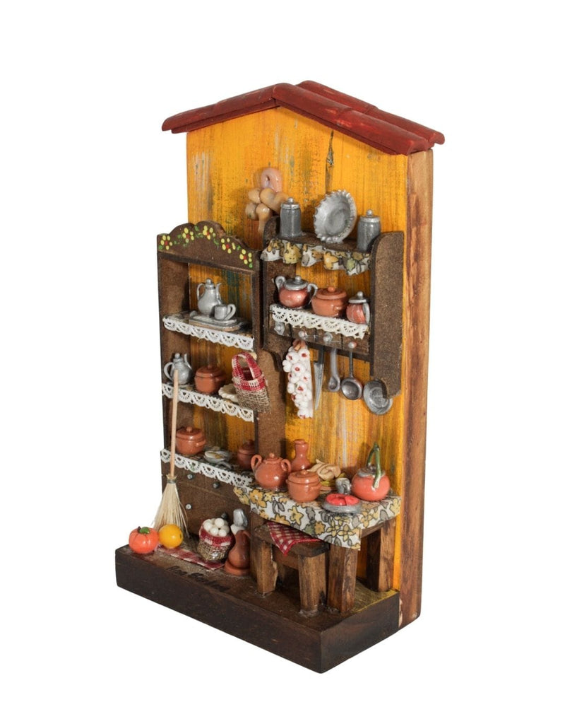 Quadro Cenas do Interior de Madeira