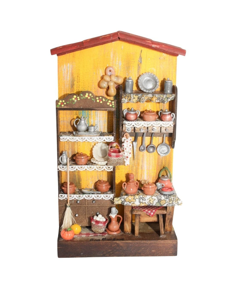 Quadro Cenas do Interior de Madeira