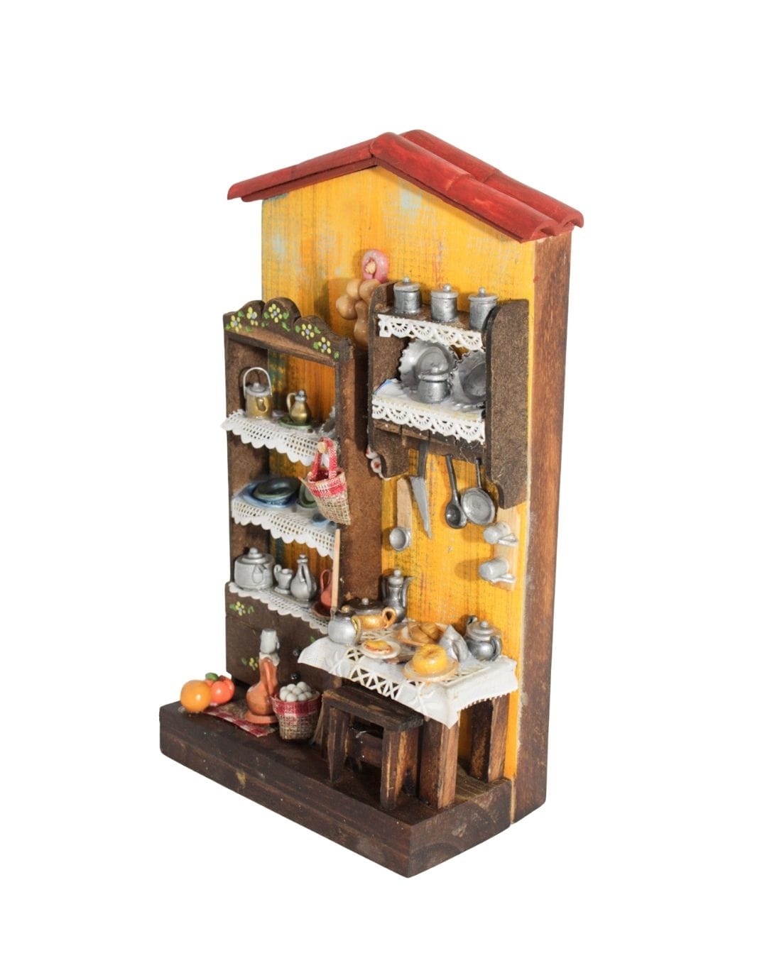 Quadro Cenas do Interior de Madeira