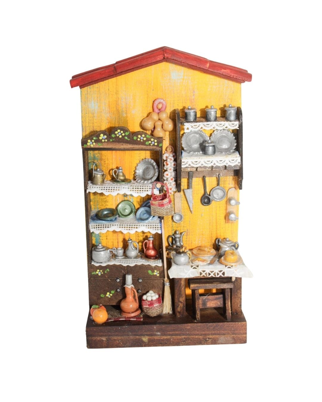 Quadro Cenas do Interior de Madeira