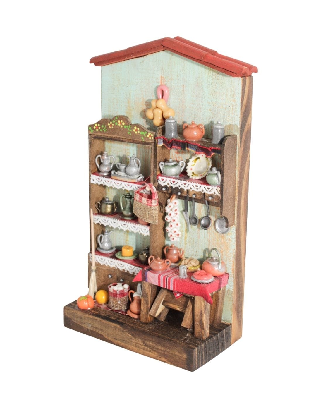 Quadro Cenas do Interior de Madeira