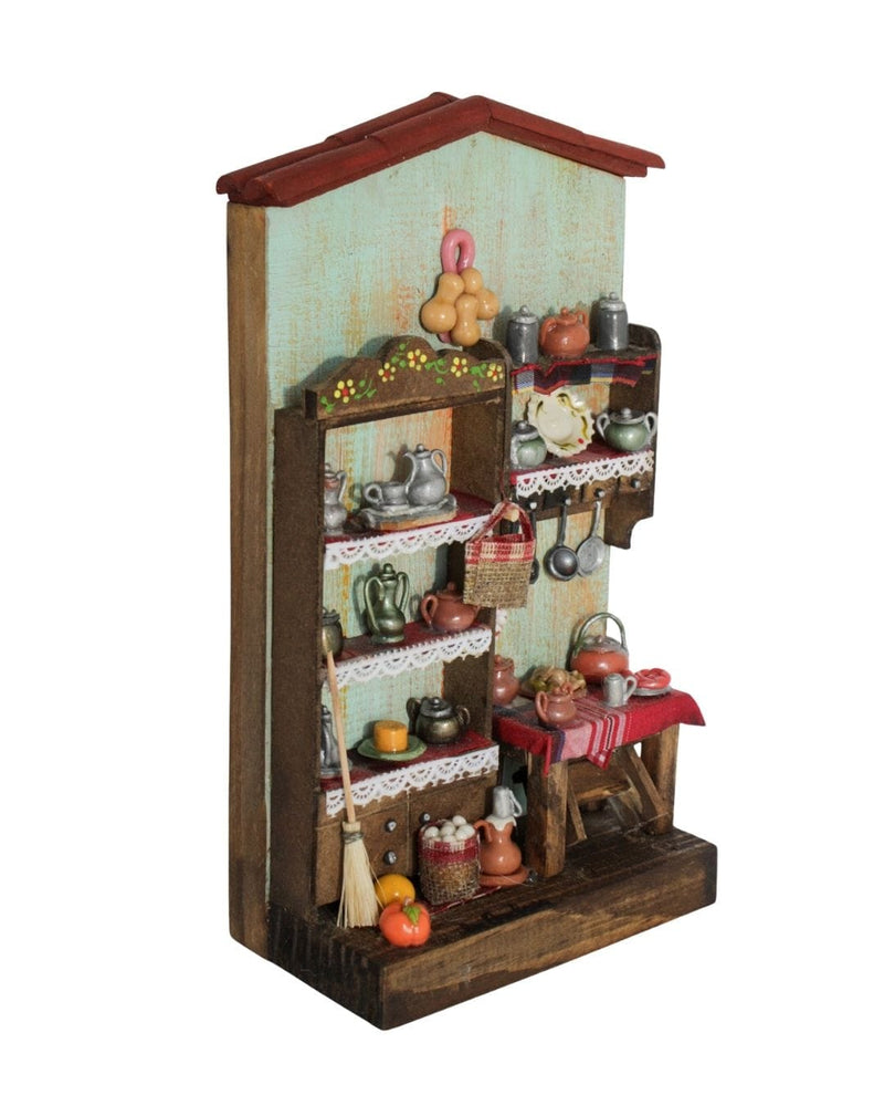 Quadro Cenas do Interior de Madeira