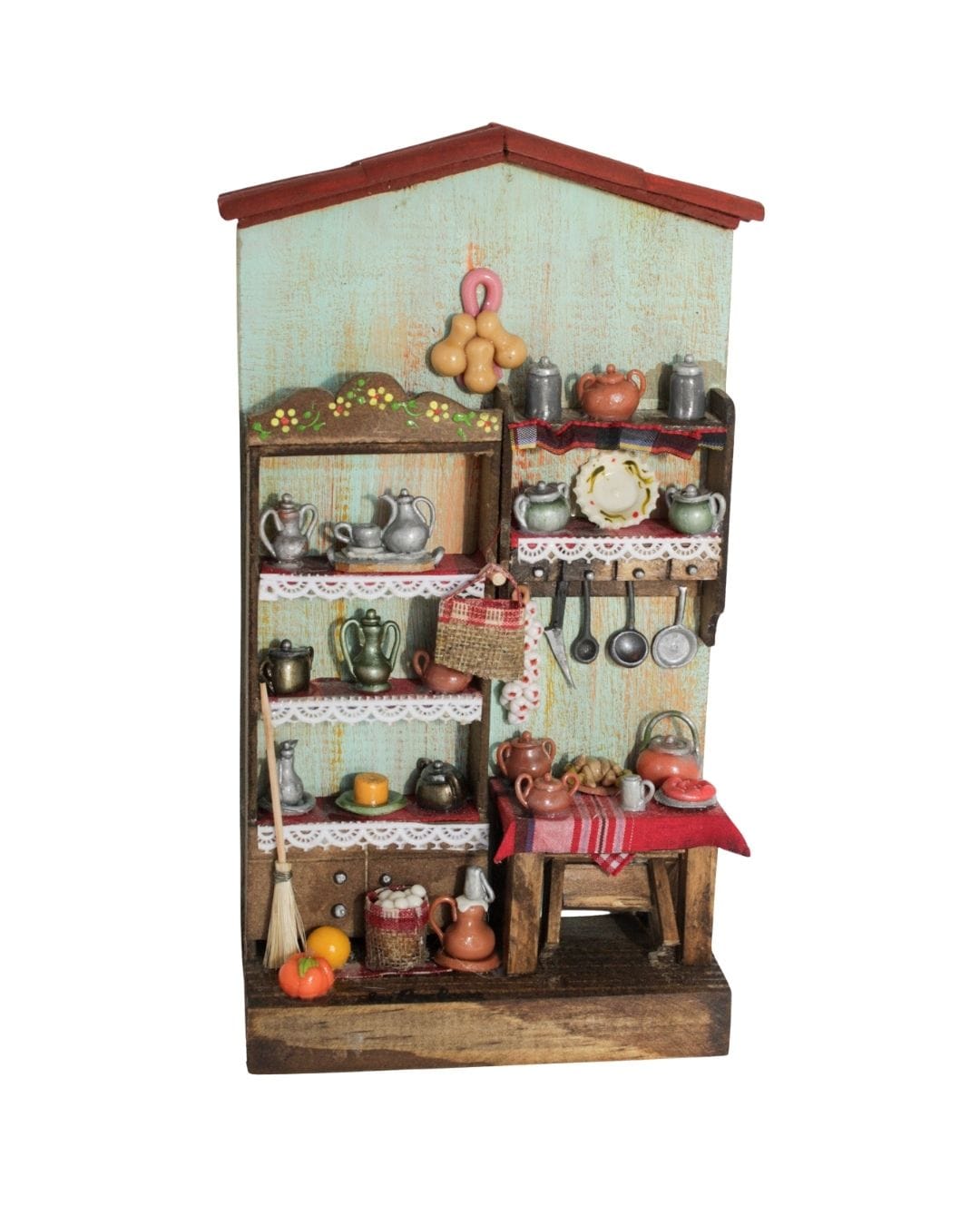 Quadro Cenas do Interior de Madeira