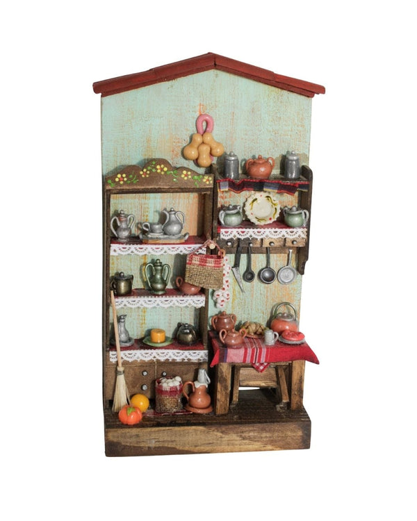 Quadro Cenas do Interior de Madeira