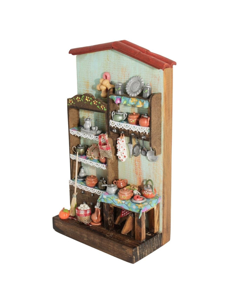 Quadro Cenas do Interior de Madeira