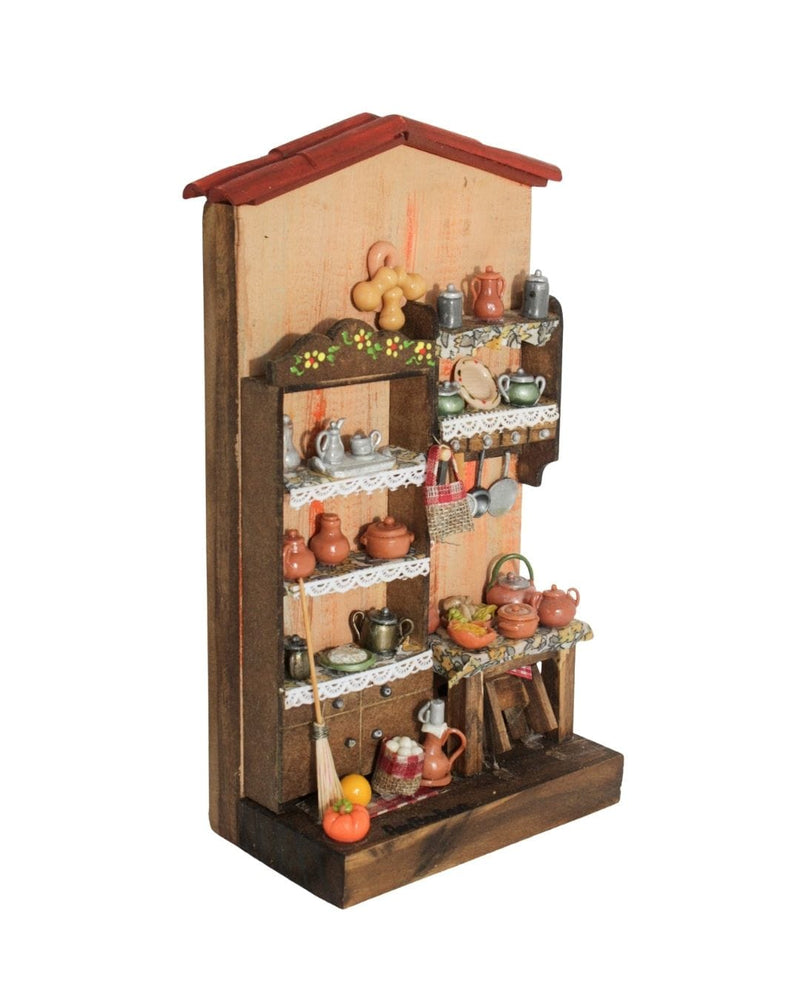 Quadro Cenas do Interior de Madeira