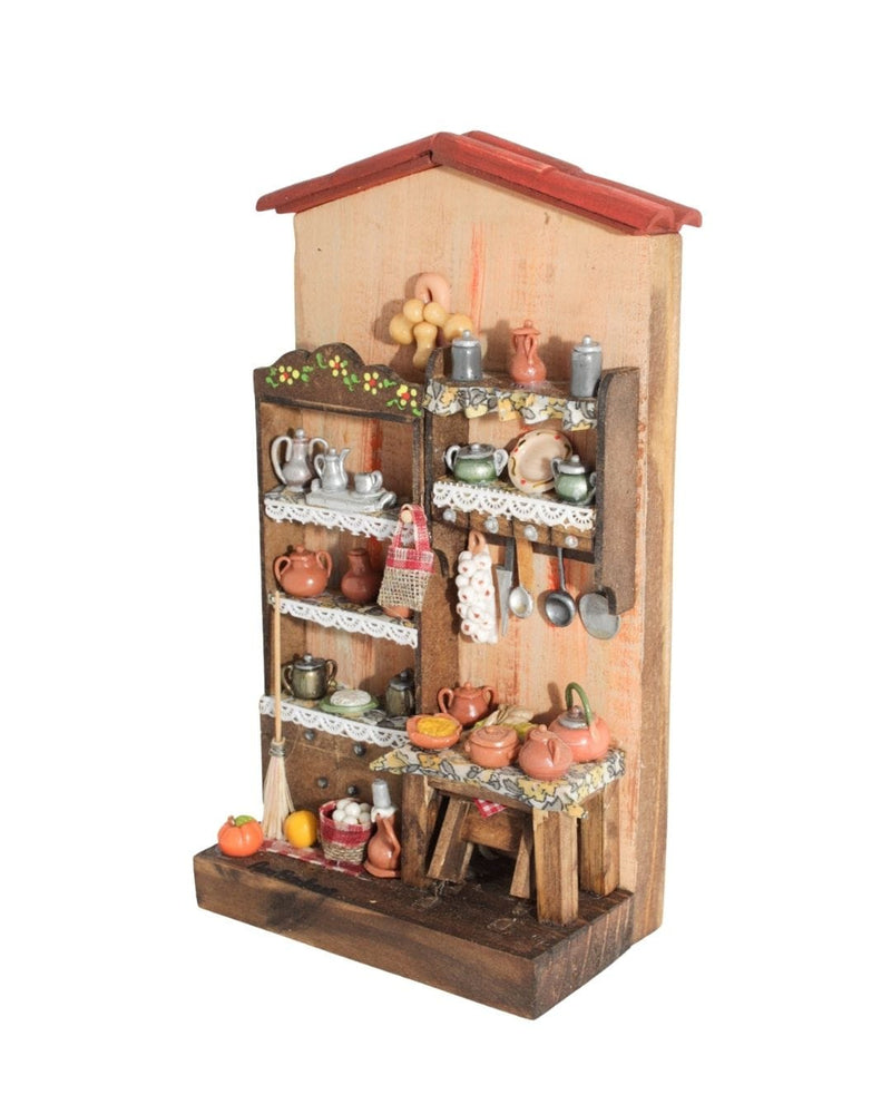 Quadro Cenas do Interior de Madeira