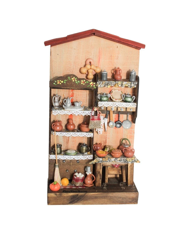 Quadro Cenas do Interior de Madeira