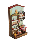 Quadro Cenas do Interior de Madeira