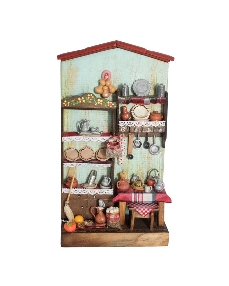 Quadro Cenas do Interior de Madeira