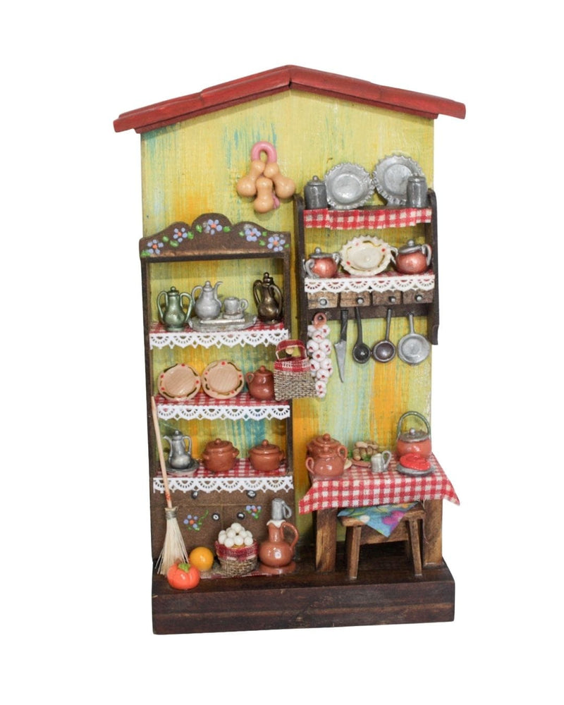 Quadro Cenas do Interior de Madeira