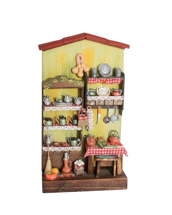 Quadro Cenas do Interior de Madeira