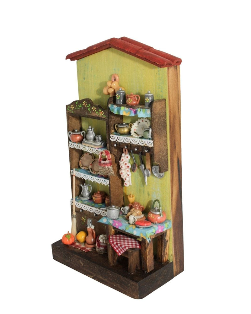 Quadro Cenas do Interior de Madeira