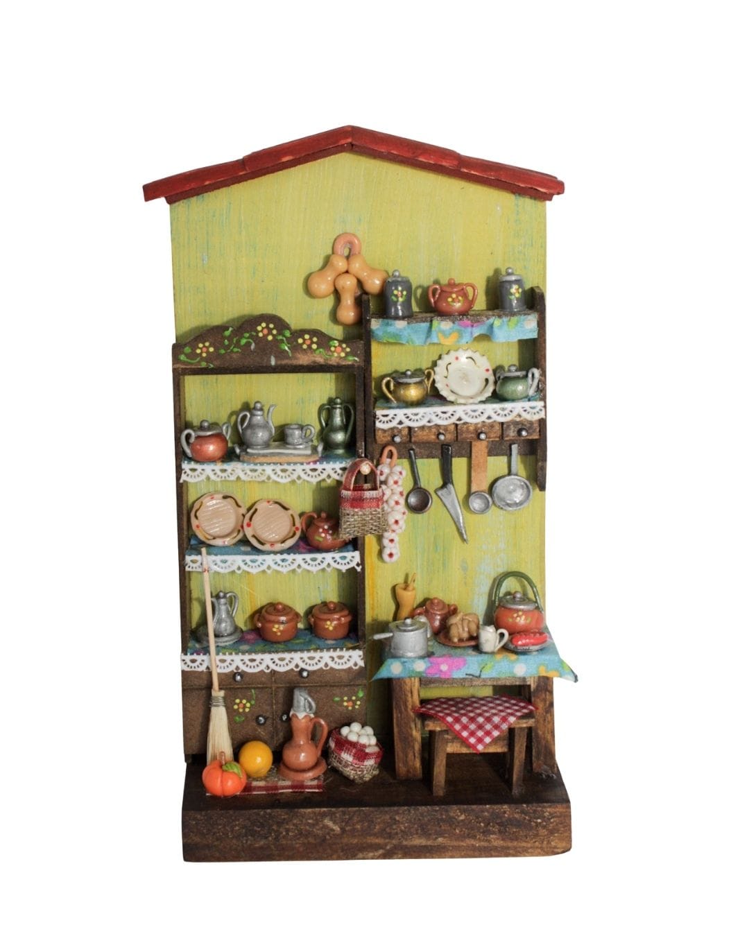 Quadro Cenas do Interior de Madeira