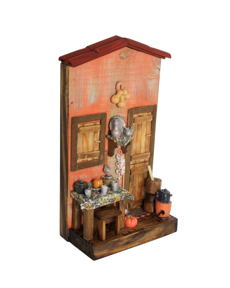 Quadro Cenas do Interior de Madeira