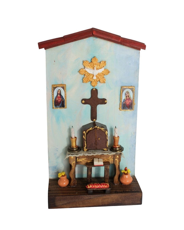 Quadro Cenas do Interior de Madeira