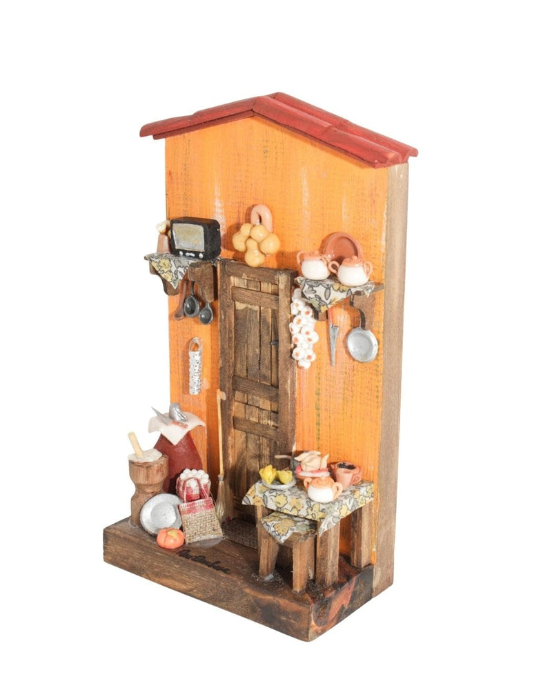 Quadro Cenas do Interior de Madeira