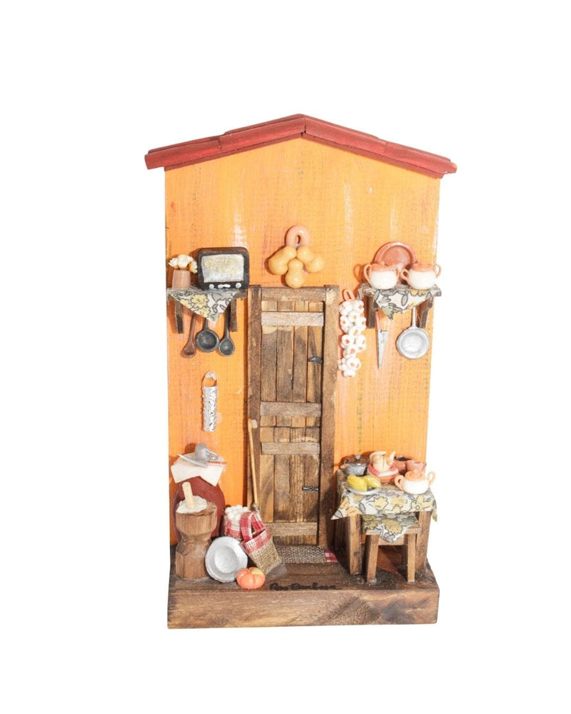 Quadro Cenas do Interior de Madeira