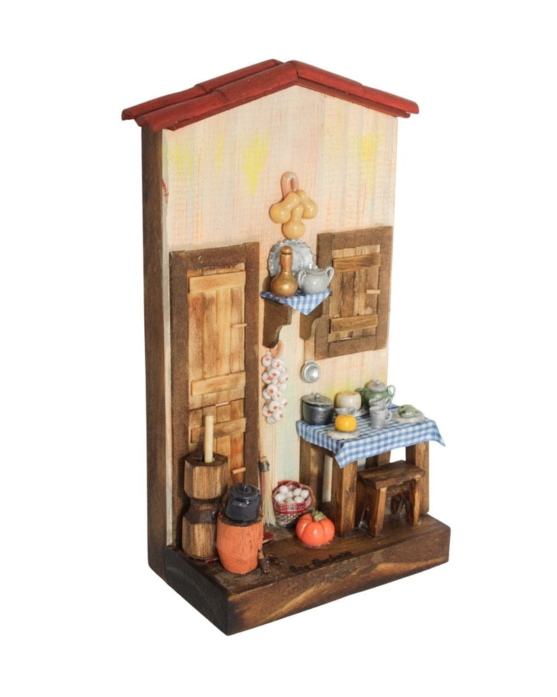 Quadro Cenas do Interior de Madeira